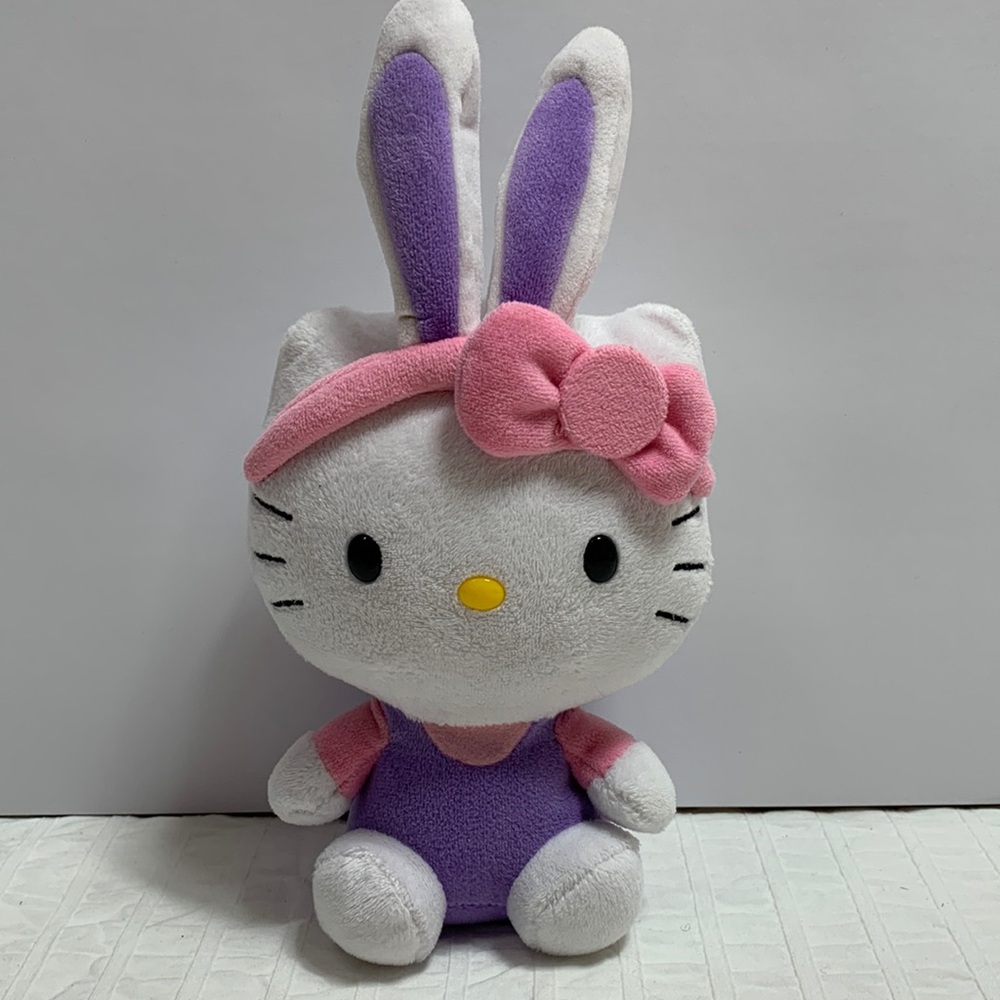 6” Ty Hello Kitty w/Bunny Ears Plush Beanie by Sanrio